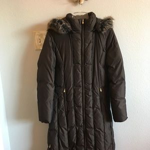 Down Filled Ann Klein Coat with Zipper Front